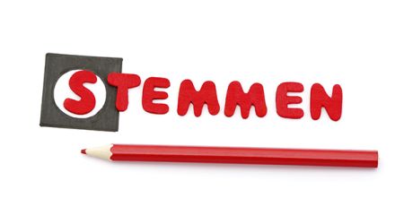 Stemmen met rood potlood