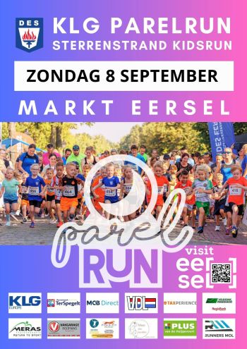 Poster aankondiging Parelrun te Eersel op 8 september 2024