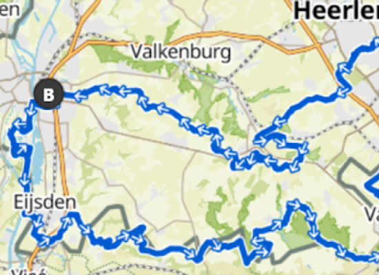 Route van de Dutch Mountain Ride door Limburg, Nederland