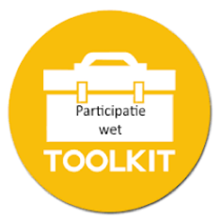 Logo Toolkit Participatiewet met gereedschapskistje