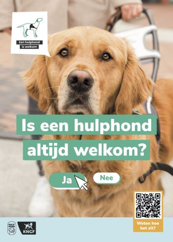 Campagne KNGF Een hulphond is welkom!