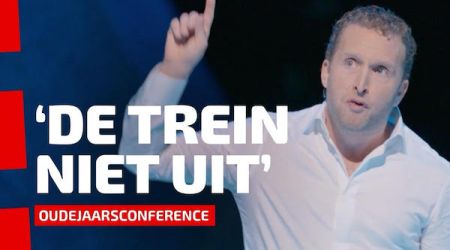 Peter Pannekoek tijdens zijn Oudejaarsconferance 2025