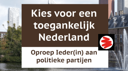 Poster met oproep Kies voor een toegankelijk Nederland
