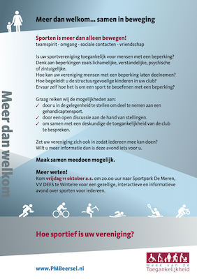 Week van de Toegankelijkheid 2013 flyer voorzijde