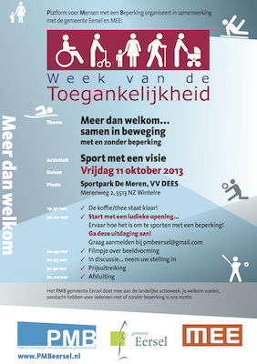 Week van de Toegankelijkheid 2013 flyer achterzijde