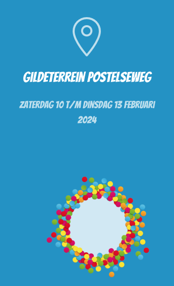 Locatie aanduiding van de carnavalstent in 2024