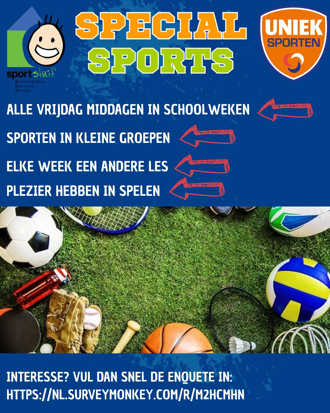 Poster over Special Sports door Uniek Sporten in de gemeente Eersel