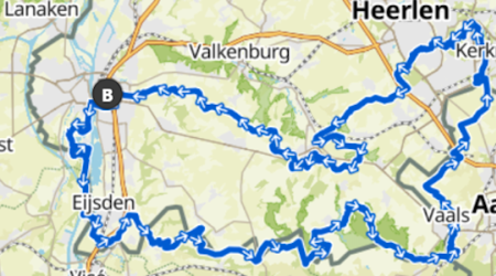 Route van de Dutch Mountain Ride door Limburg, Nederland
