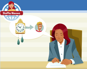 Notaris leest een document