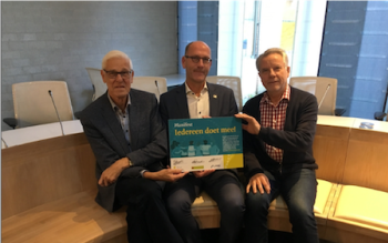 Ondertekening manifest door voorzitter PMB Eersel, voorzitter ASD en wethouder Beex
