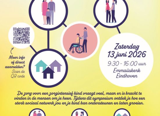 Flyer symposium 'bouwen aan een sterk sociaal netwerk'