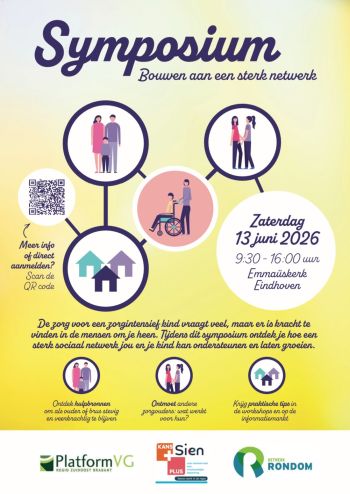 Flyer symposium 'bouwen aan een sterk sociaal netwerk'